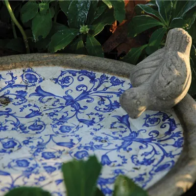 Image de Esschert Design Aged Ceramic Bain d'oiseaux ; AC10