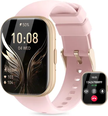Produktbild von Miecgth Smartwatch für Damen und Herren mit 1.75 Inch Display Bluetooth Telefonieren 120 Sportmodi IP68 Fitness Uhr mit Herzfrequenz SpO2 Schlafmonito