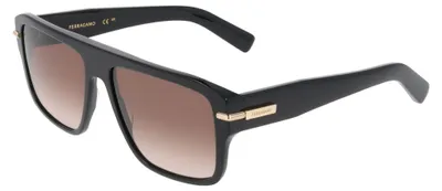 Produktbild von Ferragamo SF2078SLBI Black/gradient brown 59/16/145 Herren Sonnenbrillen