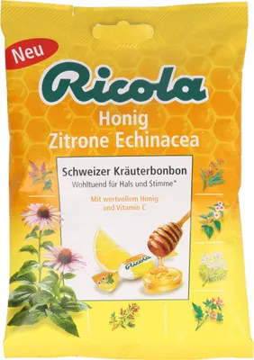 Produktbild von Ricola m.Z.Beutel Echinacea Honig Zitrone Bonbons 75 g