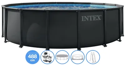 Productafbeelding van Ø 488 x 122 cm Intex Ultra XTR Frame zwembad set - rond