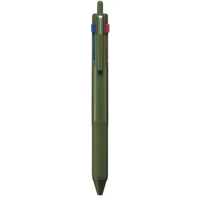 Productafbeelding van Uni Mitsubishi Pencil Jetstream SXE3-507 Balpen 3 kleuren - 0,7 mm - Olijfgroen