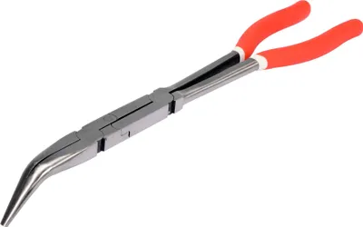 Produktbild von Spitzzange gebogen Verlängerungszange extra Lang 45° 330mm Flachrundzange Zange