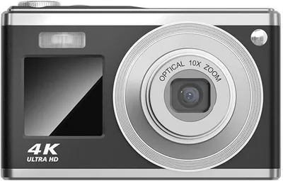 Produktbild von Rollei Compactline 10x, 60 MP, 5264 x 3888 Pixel, CMOS, 10x, 4K Ultra HD, Grau, Silber
