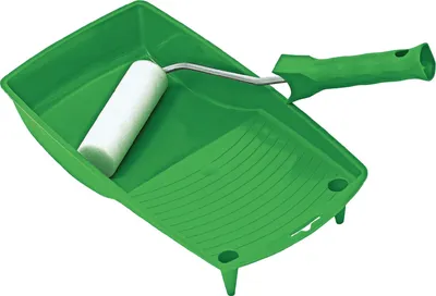 Zdjęcie produktu dla Zestaw do malowania Szerokość wałka 100 mm Wanna 310x160 mm Długość wspornika 28 mm Ø wspornika 6 mm