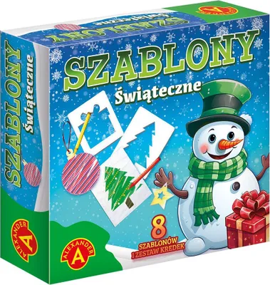 Obrázek produktu pro Vánoční šablony pro kreslení sněhuláků pro děti