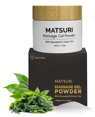 Productafbeelding van Nuru massagegel in poedervorm met algen, 40g