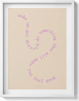 Produktbild von Motivierender inspirierender Satz– Wandbild mit Rahmen – Gerahmtes Bild  – Wanddekoration – 60x80 cm –  Weiß Rahmen