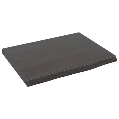 Image de Étagère murale marron foncé 40x30x2 cm bois chêne massif traité