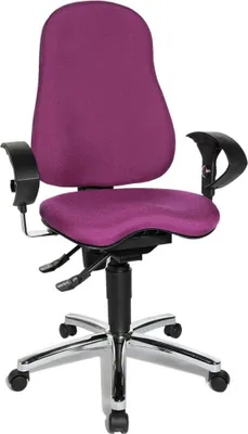 Produktbild von Topstar Bürostuhl Sitness® 10, SI59U G03 violett, chrom Stoff