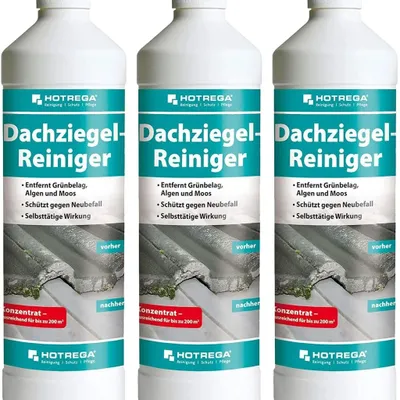 Image de Nettoyant toiture, nettoyant tuiles, 3 x 1 Liter, concentré