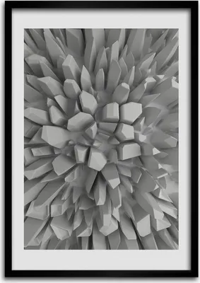 Produktbild von Bild - Bilderrahmen - Foto - 70 cm x 100 cm - MDF - Rahmen - Wandkunst - 3D-Abstraktion