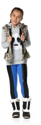 Produktbild von Kinder Thermo-Leggings Kinder Mädchen ; Blau/104