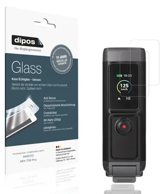 Produktbild von 2x Schutzfolie für AKEEYO AKY-730 Pro - Anti-Shock 9H Folie dipos Glass Kunststoffglas