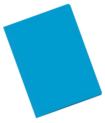 Immagine prodotto di Cartella in cartoncino blu intenso chiusura folio 180gr -50u-.
