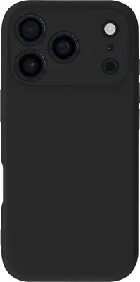 Produktbild von Avizar, Hülle für iPhone 17 Pro Soft-Touch aus Silikon SmoothGrip Serie, Schwarz