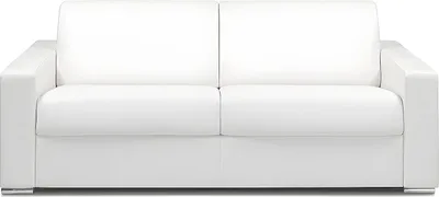 Produktbild von Vente-unique CALITO, Sofabett, Schlafzimmer, Weiß, 4 Sitz(e), Weiß, Kunstleder