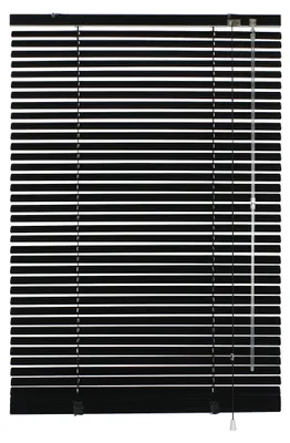 Aluminium Jalousie, Sichtschutz, 100 x 175 cm, Schwarz