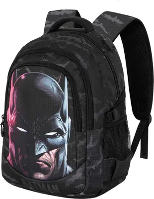 Zdjęcie produktu dla Karactermania Dc Comics Batman Face Plus Running Rucksack Schwarz Schwarz One Size