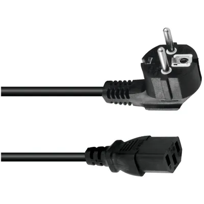 Productafbeelding van OMNITRONIC Netkabel voor koudapparatuur, 3x0,75, 1,5 meter, zwart