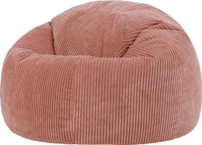 Produktbild von icon Klassischer Sitzsack Bean Bag Kingston, Cord Kuschelstuhl Sitzsäcke Für Das Wohnzimmer, Rosa - Hergestellt in Deutschland