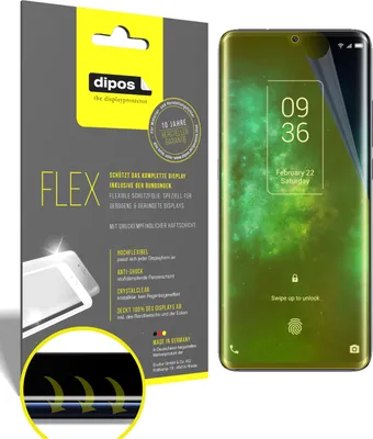 Obrázok produktu pre 2x ochranná fólia pre TCL 10 Pro, 100% pokrytie obrazovky, dipos Flex