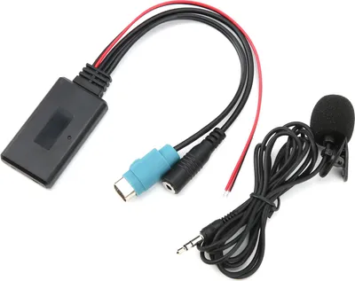 Obrázok produktu pre Bluetooth 5.0 AUX adaptér s mikrofónom vhodný pre Alpine KCE?236B CDA?9852/E CDE?9887/R