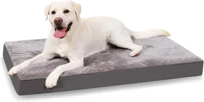 Obrázok produktu pre Psí peliešok 88x55x7 cm, ortopedický, vodotesný poťah, protišmykový, sivý, pre domáce zvieratá