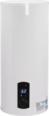 Produktbild von Elektrischer Warmwasserboiler 60 L, Zylinder, 2000 W, digitales Display, inkl. Wasserschläuche, Handbrause und Wasserhahn, Weiß