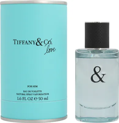 Produktbild von Tiffany & Co. Love Eau de Toilette for Him, Männer, 50 ml, Kardamom, Ingwer, Mandarine, Geranium, Wacholder, Lavendel, Sandelholz, Vetiver, Alcohol Denat., Parfum/fragrance, Aqua/water/eau, Limonene, Ethylhexyl Methoxycinnamate, Linalool,...