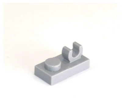 Obrázok produktu pre 20x LEGO Platte modifiziert 1 x 2 mit offen O Clip auf oben (44861) – Einzelteile