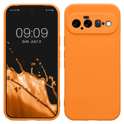 Produktbild von kwmobile Handyhülle für Google Pixel 11 Hülle - weiches Handy Silikon Case - Schutzhülle Cover - Fruity Orange