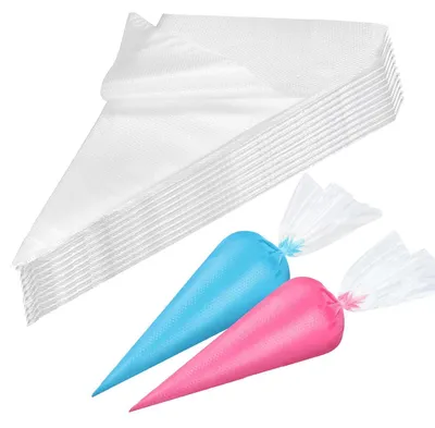 Image de Sacs de poche jetables, 100 pièces, 30x20 cm, accessoires de pâtisserie professionnels