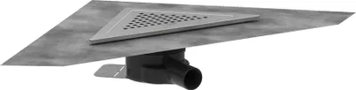 Produktbild von hansgrohe RainDrain Corner Komplettset Punktablauf, 240/240, Edelstahl gebürstet, 56252800
