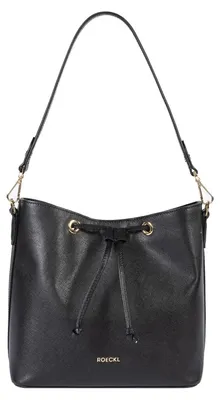 Produktbild von ROECKL Leder Schultertasche Umhängetasche Pitti Saffiano Shoulderbag Black schwarz