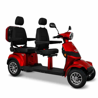 Produktbild von Rolektro, E-Quad 25 V.3 Duo Premium - Rentner Tour Edition, Rot, 60V-30Ah Lithium Akku, 1500 Watt, KI-generiertes Bild