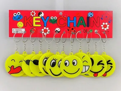 Produktbild von Schlüsselanhänger Smiley (12 Stück) (Geschenke, Schlüsselanhänger)