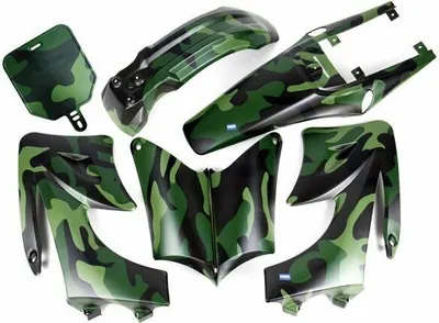 Produktbild von Verkleidung SET Tarnfarbe Typ 2 Dirt Bike Pit Bike HMParts