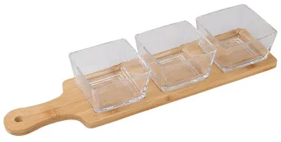 Obrázok produktu pre Excellent KO-210001320 na bambusovém podnose sada 4 ks