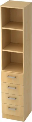 Produktbild von Schublad.Regal 7600 CE, 5 OH 40,6 x 42 x 200,4 cm (BxTxH)
