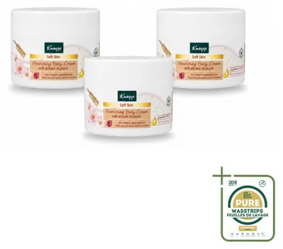 Obrázok produktu pre 3 x Krém na telo Kneipp Soft Skin – mandľový kvet – 200 ml – balenie s 3 kusmi