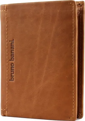 Image de bruno banani Cuir porte-monnaie Arizona Wallet High with Flap Cognac brun