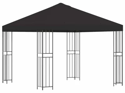 Immagine prodotto di Gazebo vidaXL 3 x 3 m, antracite, poliestere e acciaio, 190 g/m²