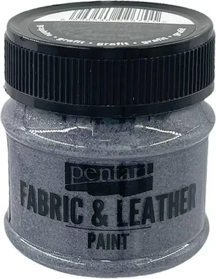 Produktbild von PENTART - Farbe für Textil und Leder - Graphit glitzernd 50 ml