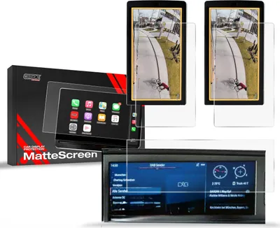 Produktbild von Matte Autodisplayfolie 3in1 für MAN TGX 12,3", Grizz Protector