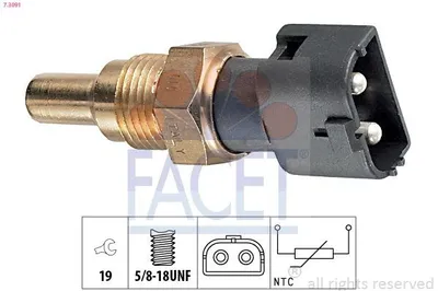 Produktbild von FACET Kühlmitteltemperatursensor 7.3091 für VOLVO 940 II Kombi (945)