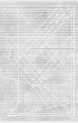Produktbild von Bodenbelag Teppich Kunstfaserteppich Kurzflor Linien Bordüre Grau Flur 160x230