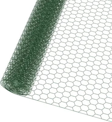 Zdjęcie produktu dla JOIEYOU siatka druciana dla królików 1x20 m drut dla norników drut dla królików drut wolierowy 1,3 mm grubość 43x28 mm rozmiar oczka siatka druciana metalowa siatka dla drobiu króliki kurczaki