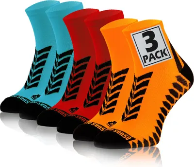 Produktbild von Sesto Senso Sportsocken – Bequeme, atmungsaktive Socken – Unisex für Damen und Herren, Größe 39-42, Farb-Mix - 3er-Pack