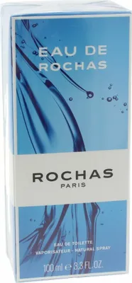 A product box for Rochas Eau De Rochas perfume.